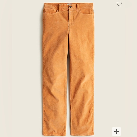 J. Crew High-rise '90s classic straight corduroy pant in Clay - Picture 1 of 6